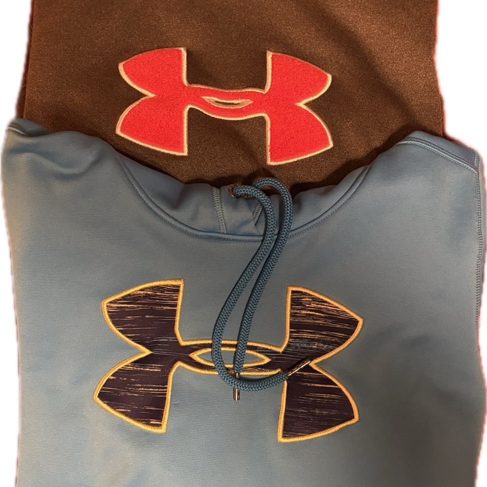 Bundle of Under Armor Hoodies Big Kids size XL 18/20 Blue 18+\20+ Gray